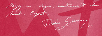 Signature de Pierre Ganne