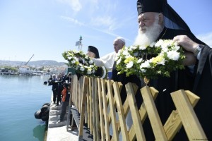 SS. Papa Francesco - Viaggio a Lesbo 16-04-2016 @Servizio Fotografico - L'Osservatore Romano