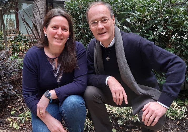 Véronique Gresset et Miguel Roland-Gosselin sj à St-Ignace