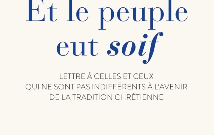 Et le peuple eut soif - P. Christoph Theobald jesuite