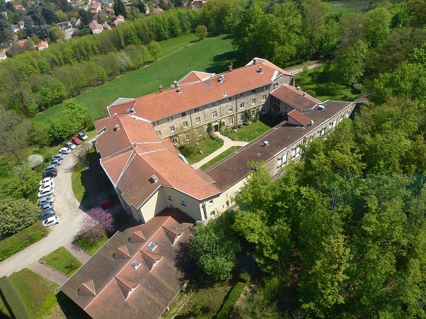 Le Chatelard centre spirituel jesuite vue de haut