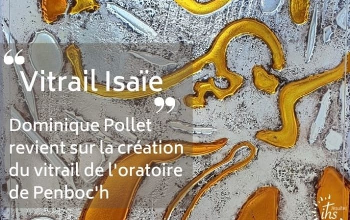 2021- juin Vitrail Isaïe penboc'h - dominique Pollet explique