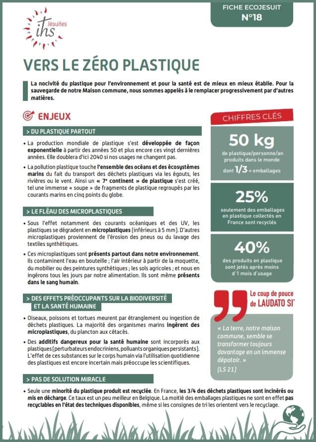 fiche ecojesuit 18 vers le zero plastique