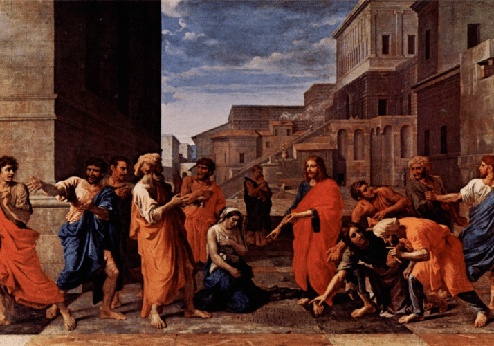 pardon miséricorde nicolas poussin femme adultère