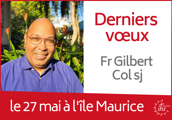Derniers vœux de Gilbert Col sj à l'île Maurice