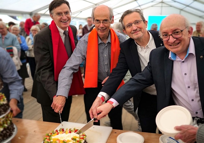 4 directeurs du centre spirituel La Pairelle lors du cinquantenaire