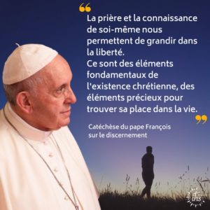 catechese du pape sur le discernement, se connaître soi meme