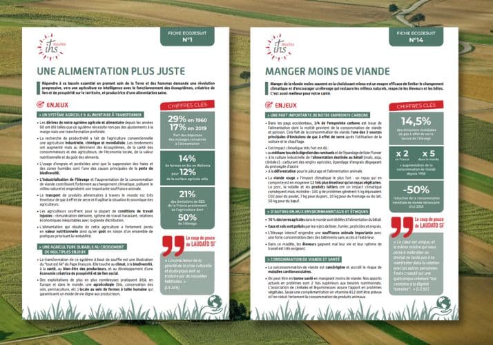 fiches ecojesuit sur l alimentation et l agriculture