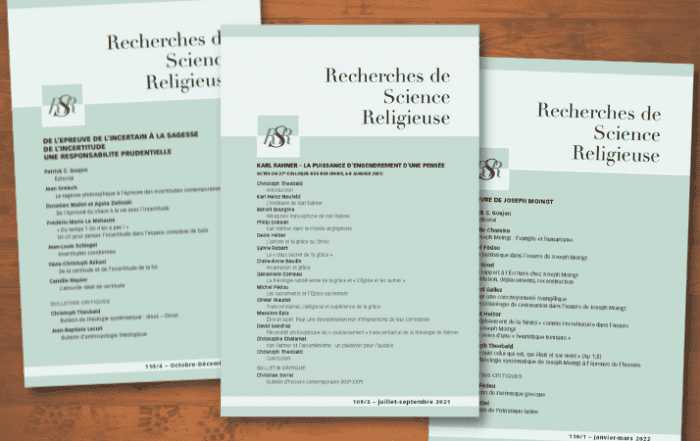 revue Recherches de science religieuse