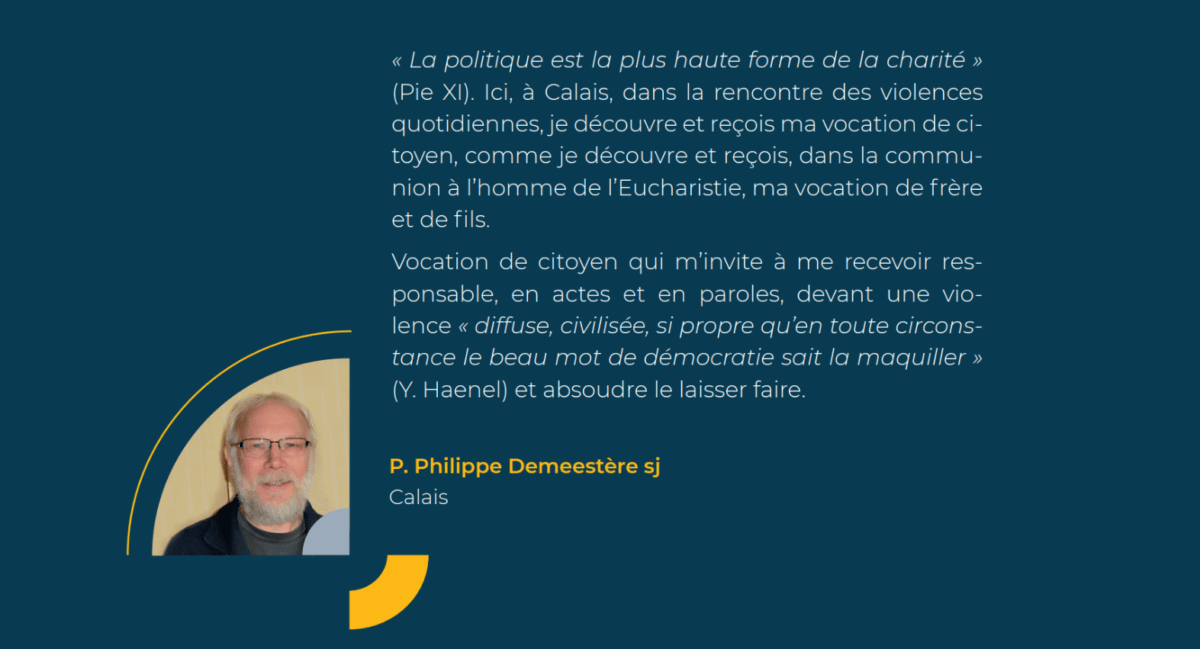 calendrier jesuite - spiritualité ignatienne 2023 - fevrier Calais - meditation pere philippe demeestere