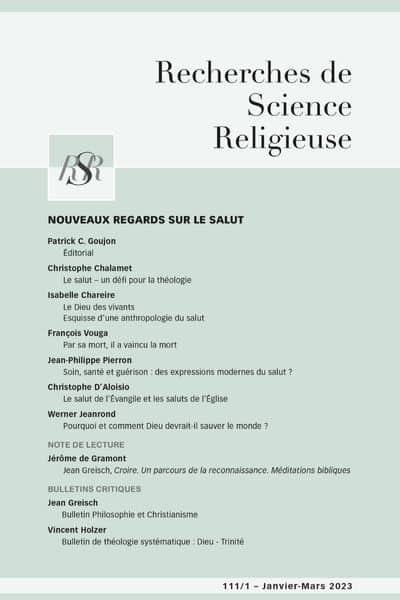 recherches de science religieuse