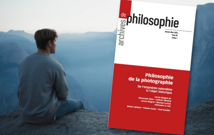 revue Archives de philosophie