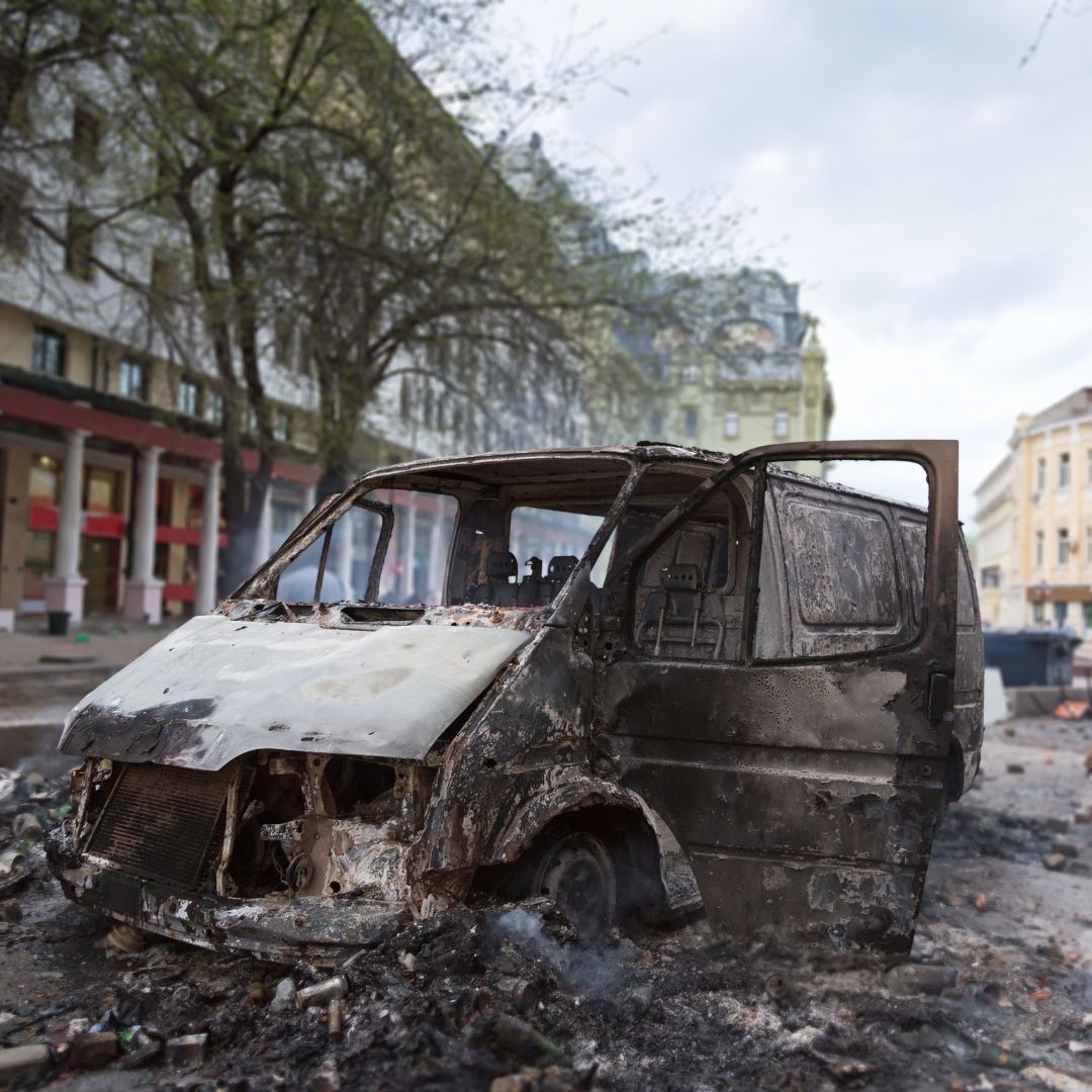 voiture brûlée