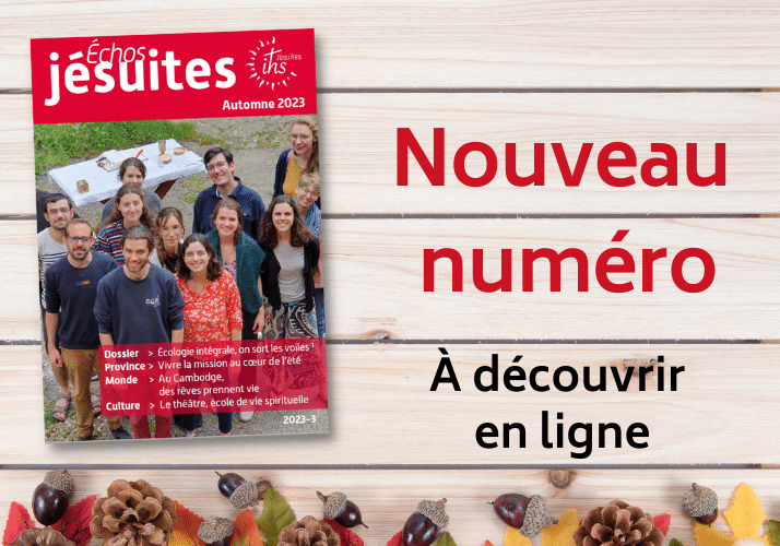 Image en Une pour article sur le site Echos jésuites 2023-3