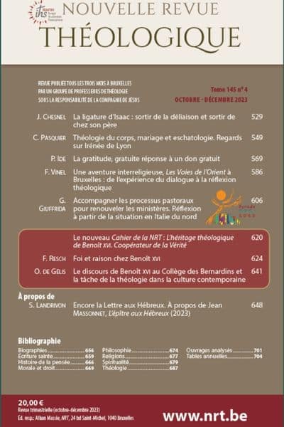 nouvelle revue théologique