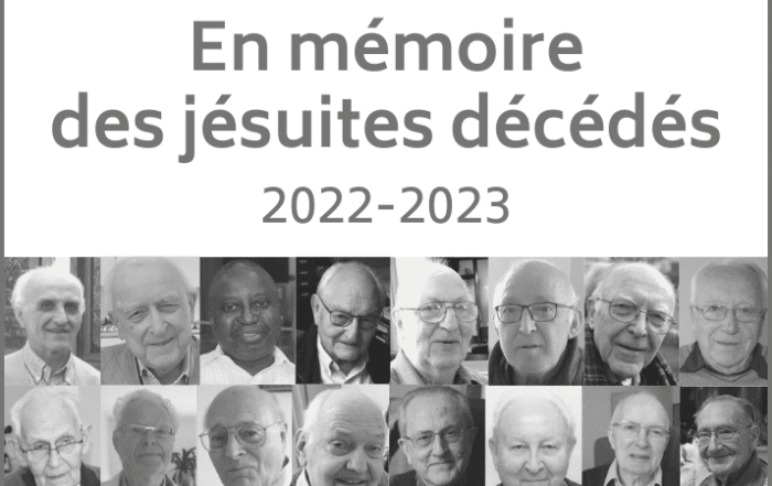 mémoire jésuites décédés défunts 2022-2023