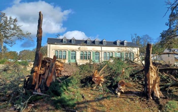 Centre spirituel de Penboc'h dégâts tempête