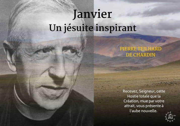 Teilhard de Chardin calendrier janvier