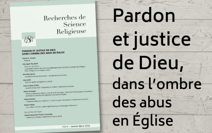 pardon justice dieu église abus revue recherches science religieuse