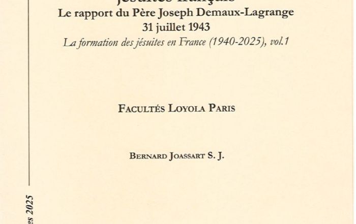 Une visite des scolasticats jésuites français – P. Bernard JOASSART sj